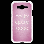 Coque Samsung Grand Prime 4G Boulot Apéro Dodo Rose ZG