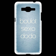 Coque Samsung Grand Prime 4G Boulot Sexo Dodo Bleu ZG