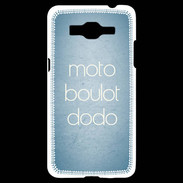 Coque Samsung Grand Prime 4G Moto Boulot Dodo Bleu ZG