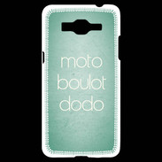 Coque Samsung Grand Prime 4G Moto Boulot Dodo Vert ZG