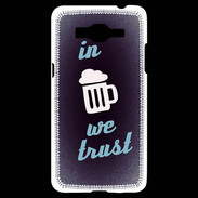 Coque Samsung Grand Prime 4G In Beer We trust bleu ZG