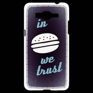 Coque Samsung Grand Prime 4G In Burger We trust Bleu ZG