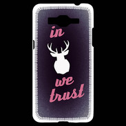 Coque Samsung Grand Prime 4G In Elan We trust Rouge ZG