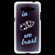 Coque Samsung Grand Prime 4G In Gamble We trust Bleu ZG
