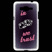Coque Samsung Grand Prime 4G In Gamble We trust Rouge ZG