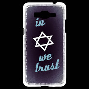 Coque Samsung Grand Prime 4G In Judaïsme We trust Bleu ZG 