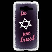 Coque Samsung Grand Prime 4G In Judaïsme We trust Rouge ZG 