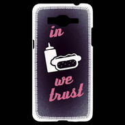 Coque Samsung Grand Prime 4G In Junk We trust Rouge ZG