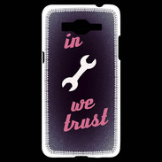 Coque Samsung Grand Prime 4G In Mecanic We trust Rouge ZG