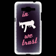 Coque Samsung Grand Prime 4G In Uzi We trust Rouge ZG