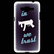 Coque Samsung Grand Prime 4G In Uzi We trust Bleu ZG
