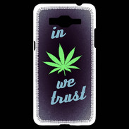 Coque Samsung Grand Prime 4G In Weed We trust Vert ZG