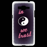 Coque Samsung Grand Prime 4G In Zen We trust Rouge ZG