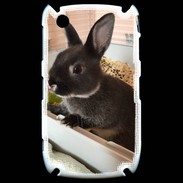Coque Blackberry 8520 Lapin nair noir et gris 75