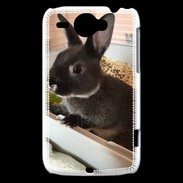 Coque HTC Wildfire G8 Lapin nair noir et gris 75
