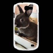 Coque Samsung Galaxy Express Lapin nair noir et gris 75