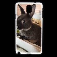 Coque Samsung Galaxy Note 3 Lapin nair noir et gris 75