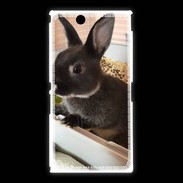 Coque Sony Xpéria Z Ultra Lapin nair noir et gris 75
