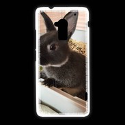 Coque HTC One Max Lapin nair noir et gris 75