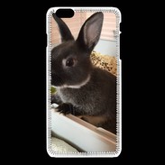 Coque iPhone 6Plus / iPhone 6Splus Lapin nair noir et gris 75