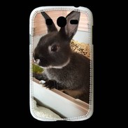 Coque Samsung Galaxy Grand Lapin nair noir et gris 75