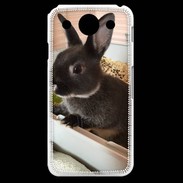 Coque LG G Pro Lapin nair noir et gris 75