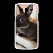 Coque Samsung Galaxy Grand2 Lapin nair noir et gris 75