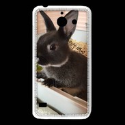 Coque Huawei Y550 Lapin nair noir et gris 75