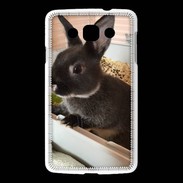 Coque LG L60 Lapin nair noir et gris 75