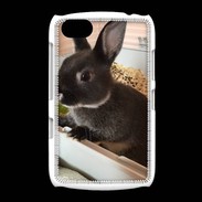 Coque BlackBerry 9720 Lapin nair noir et gris 75