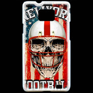 Coque Samsung Galaxy S2 football US tête de mort