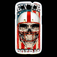 Coque Samsung Galaxy S3 football US tête de mort