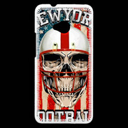 Coque HTC One football US tête de mort
