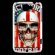Coque HTC Wildfire G8 football US tête de mort