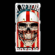 Coque Sony Xpéria Z1 football US tête de mort