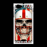 Coque Sony Xpéria J football US tête de mort