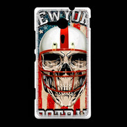 Coque Sony Xpéria SP football US tête de mort