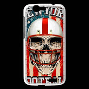 Coque Huawei Ascend G7 football US tête de mort