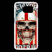 Coque Samsung Galaxy S6 edge football US tête de mort