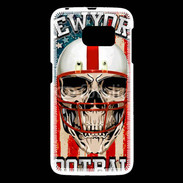 Coque Samsung Galaxy S6 football US tête de mort