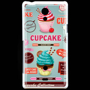 Coque Sony Xperia T Vintage Cupcake 770