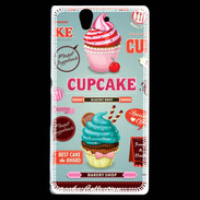 Coque Sony Xperia Z Vintage Cupcake 770