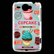 Coque HTC Wildfire G8 Vintage Cupcake 770