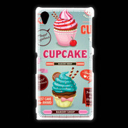 Coque Sony Xpéria Z1 Vintage Cupcake 770