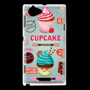 Coque Sony Xperia L Vintage Cupcake 770