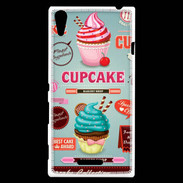 Coque Sony Xperia T3 Vintage Cupcake 770