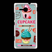 Coque Sony Xpéria SP Vintage Cupcake 770