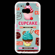 Coque HTC One M8s Vintage Cupcake 770