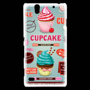 Coque Sony Xperia C4 Vintage Cupcake 770