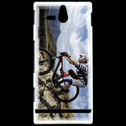 Coque Sony Xperia U VTT extrême en montagne